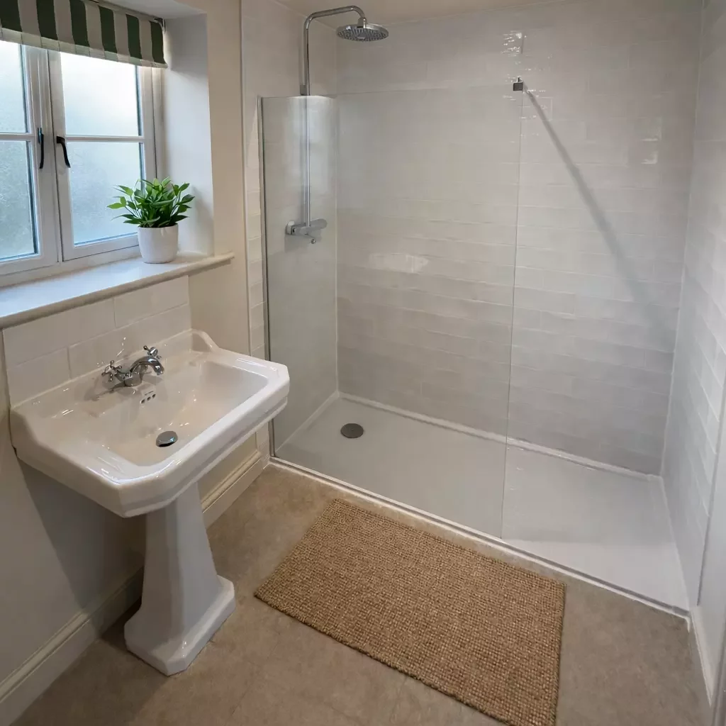 Bathroom refurbishment detail