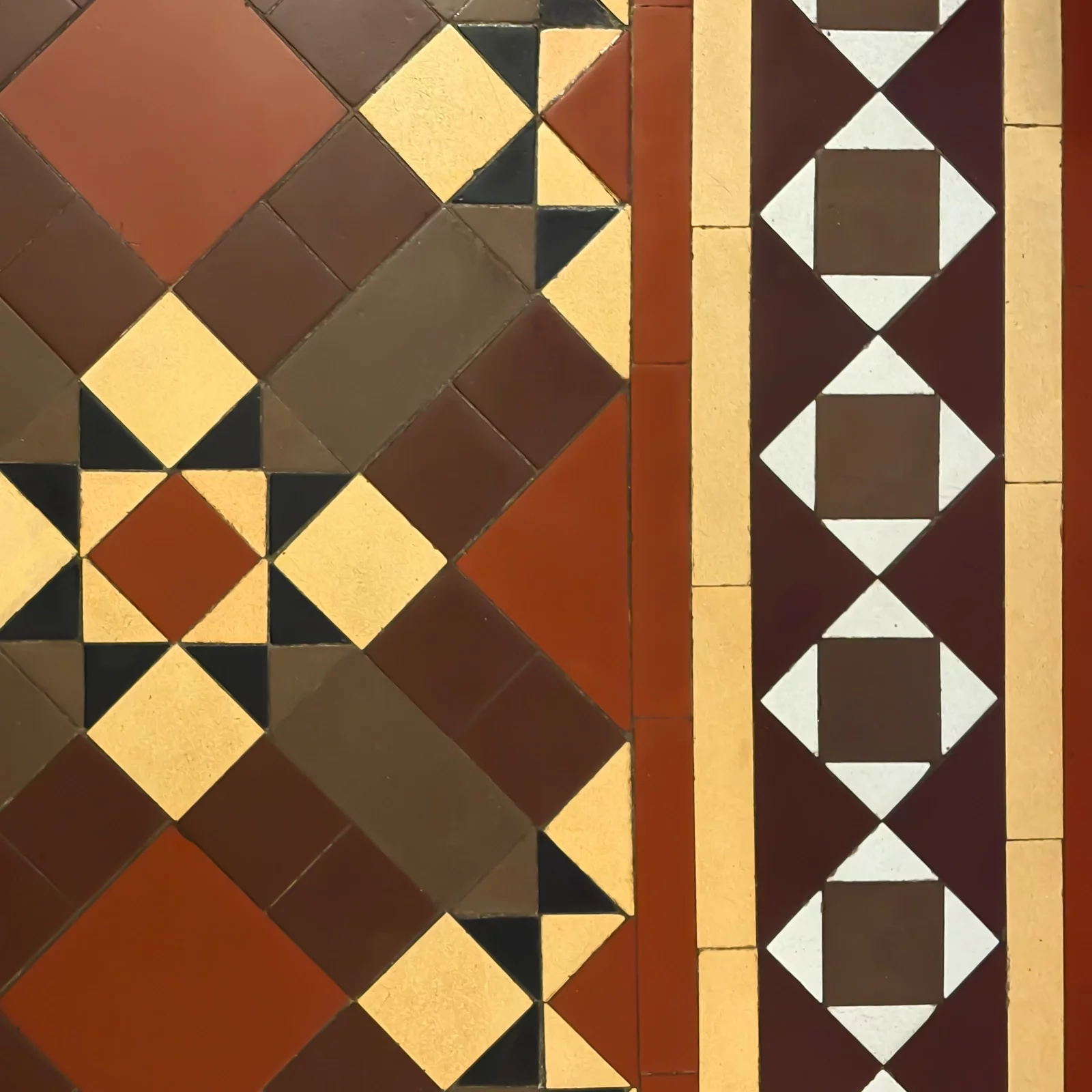 Victorian tile floor detail